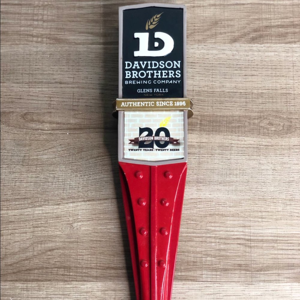 Davidson Brothers Brewing Co. 20th Anniversary Beer Tap